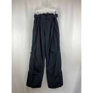 Eastern Mountain Sports Black Snowpants Women Small Insulated Ski Pockets Nylon